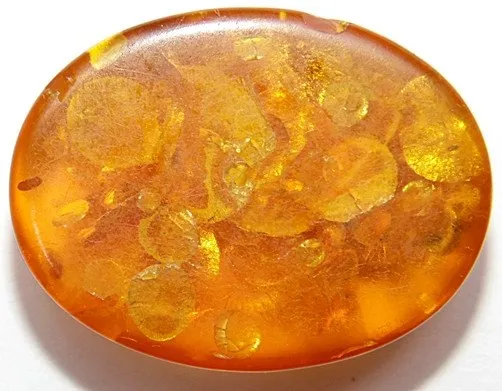 33.70 Cts. Lab Certified Natural Golden Honey Baltic Amber Cabochon