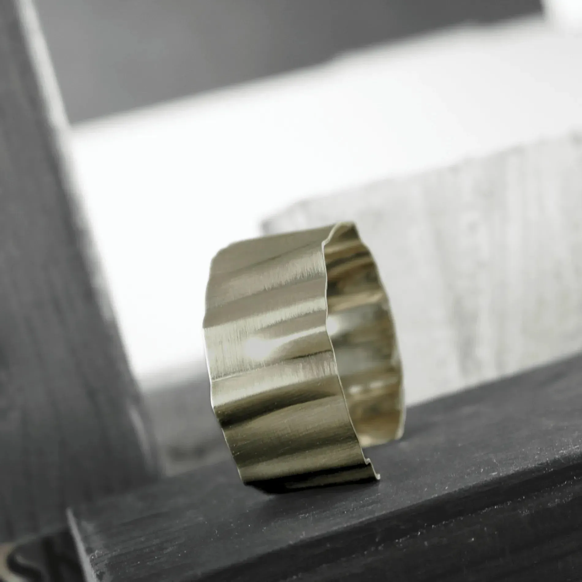 Alaya Statement Wave Cuff Bracelet Gold Plating
