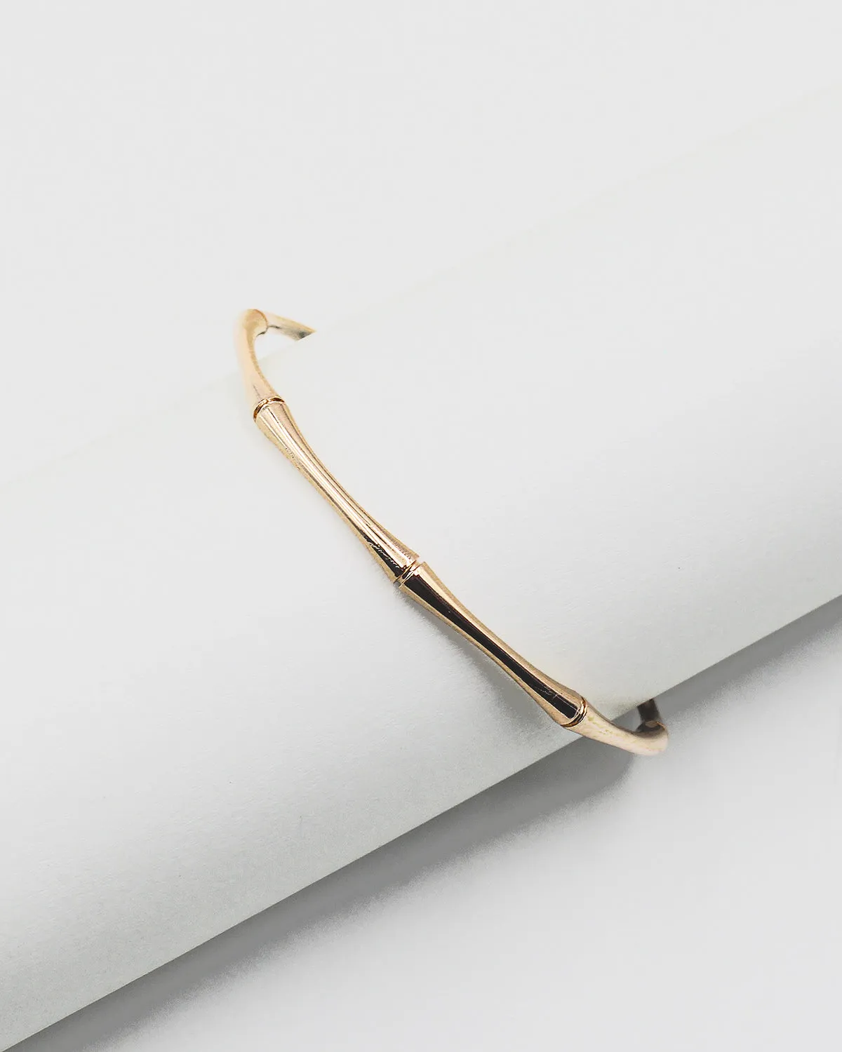 Bamboo Metal Cuff Bracelet