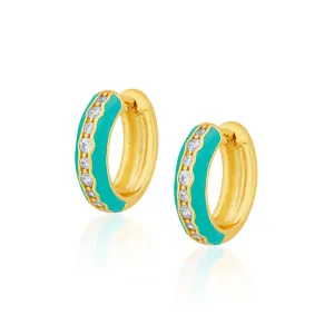 Barbie Blue Hoop Earrings