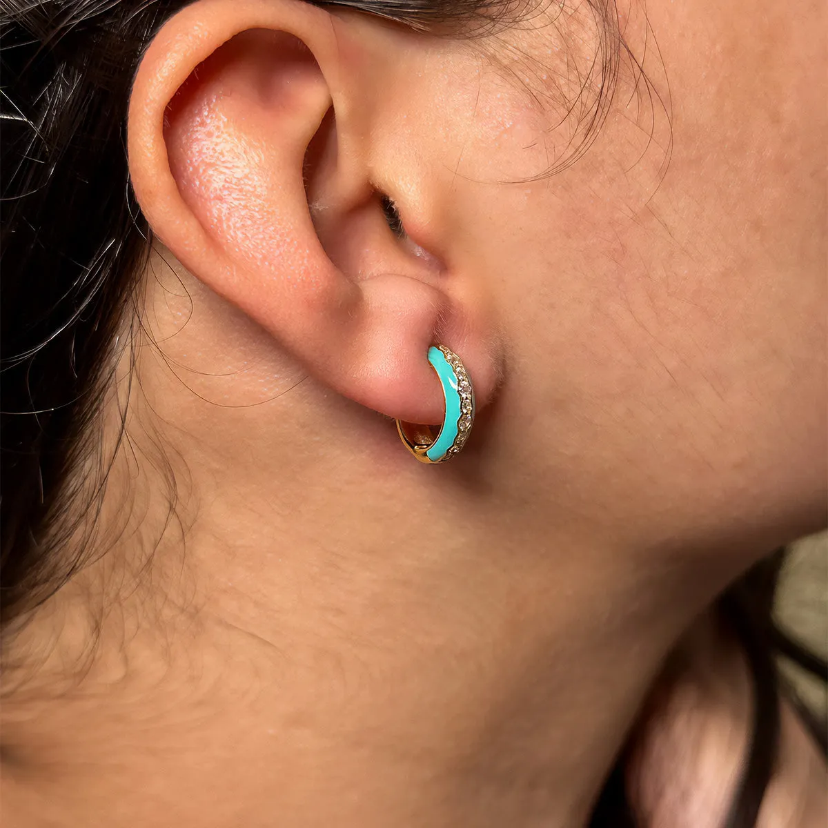 Barbie Blue Hoop Earrings