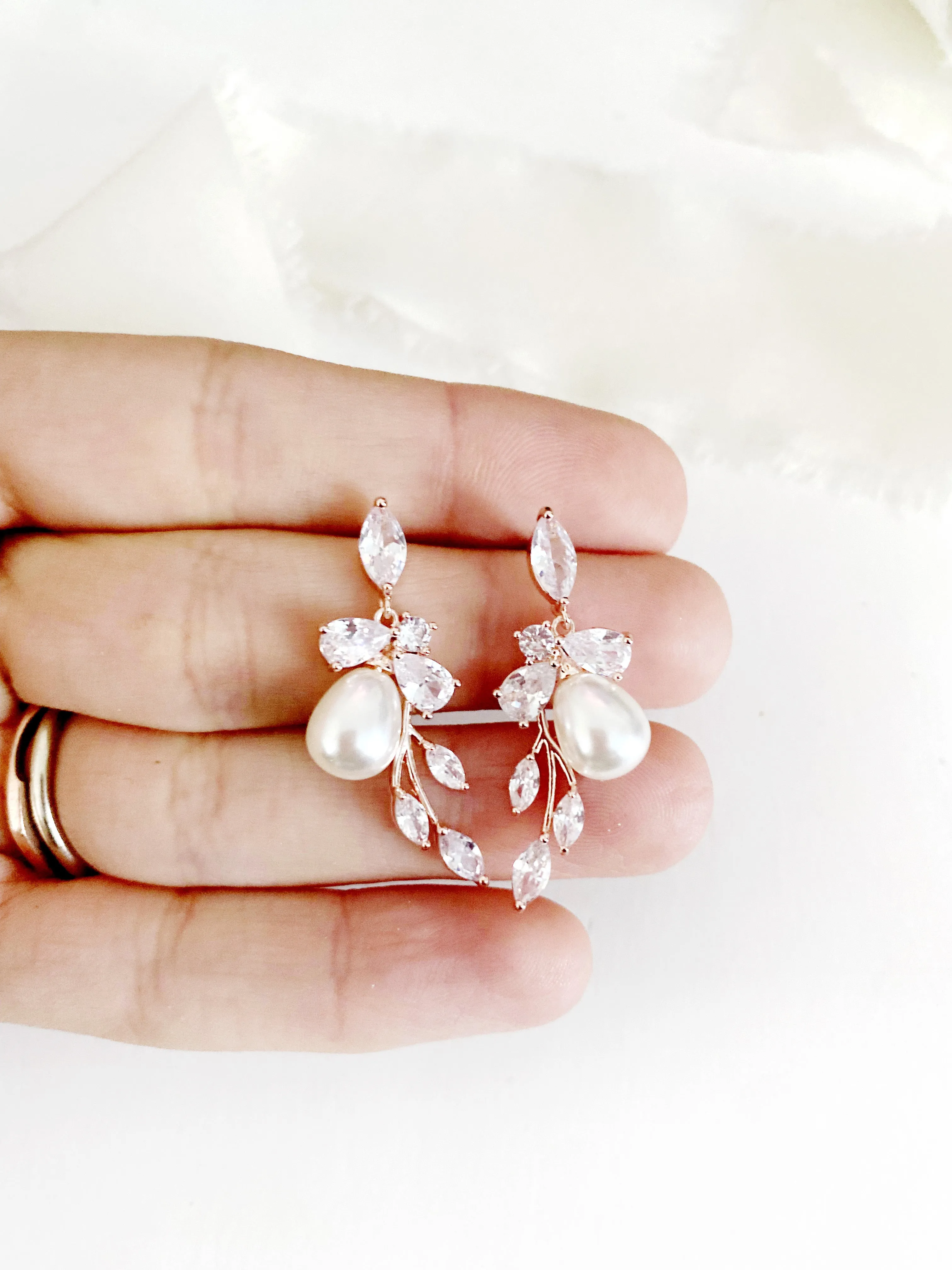 Cannes Pearl Drop Earrings