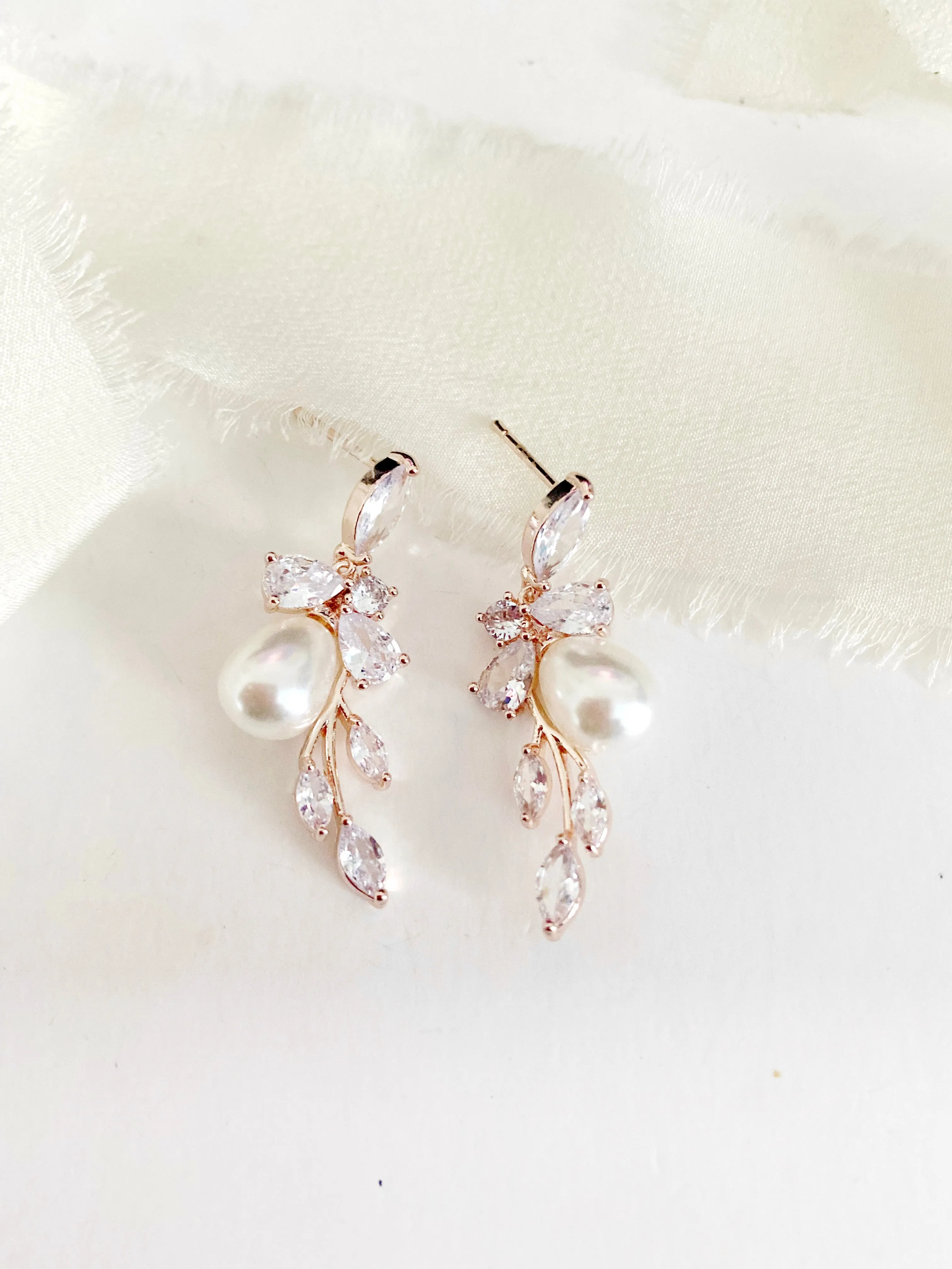 Cannes Pearl Drop Earrings