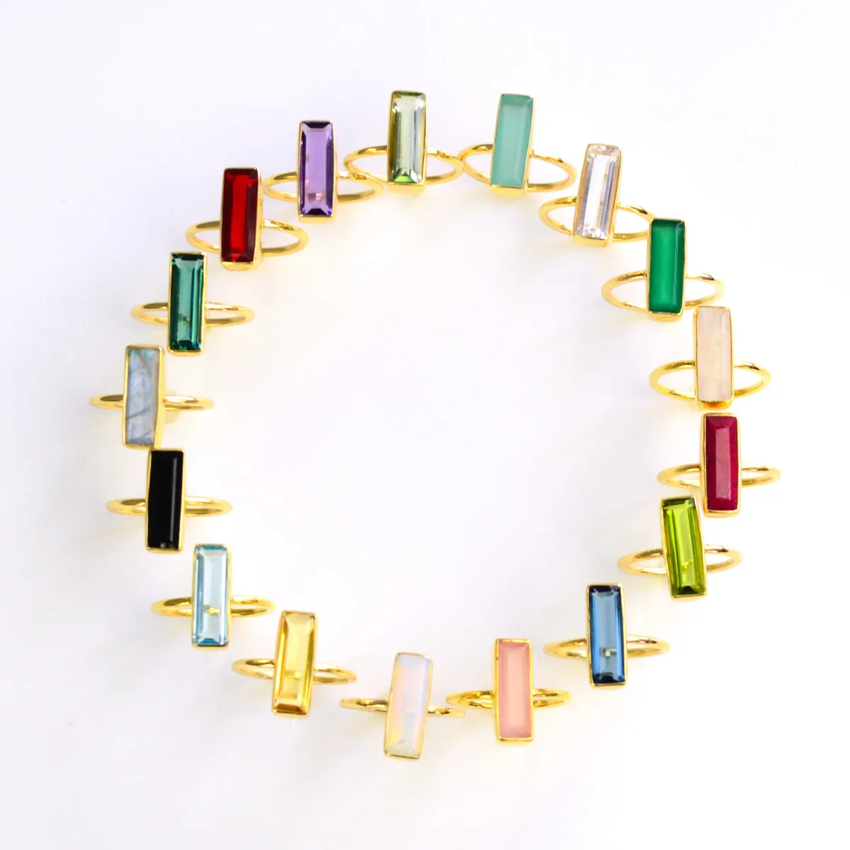 Citrine Bar Ring : November Birthstone