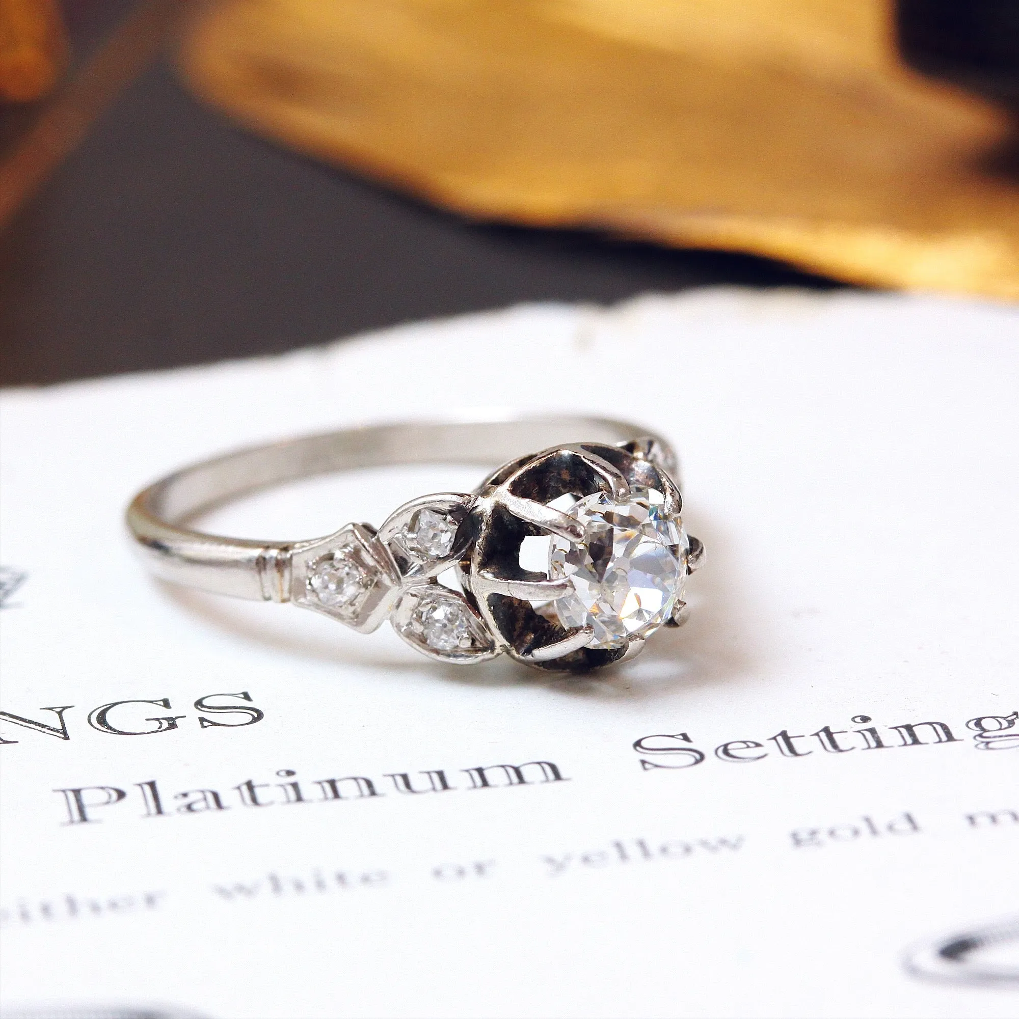 Coveted Vintage Art Deco Diamond Engagement Ring