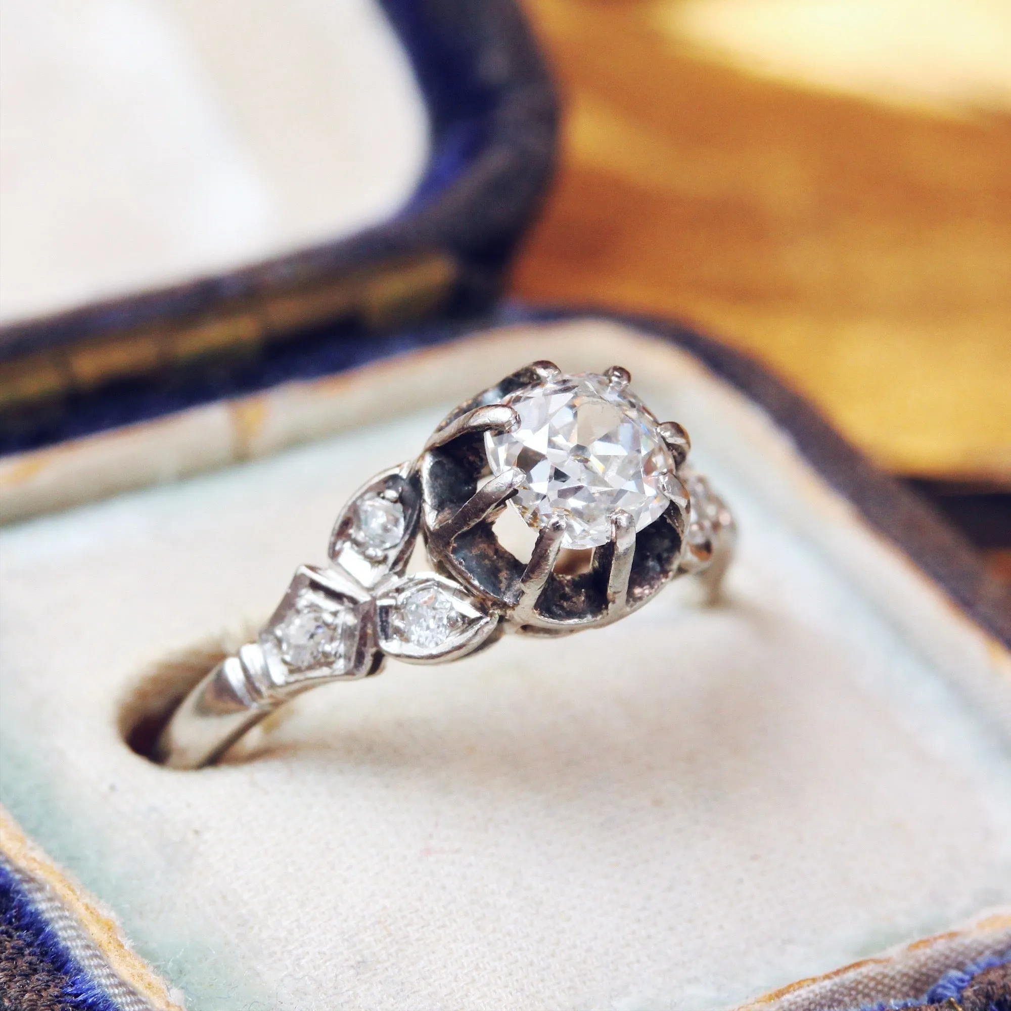 Coveted Vintage Art Deco Diamond Engagement Ring