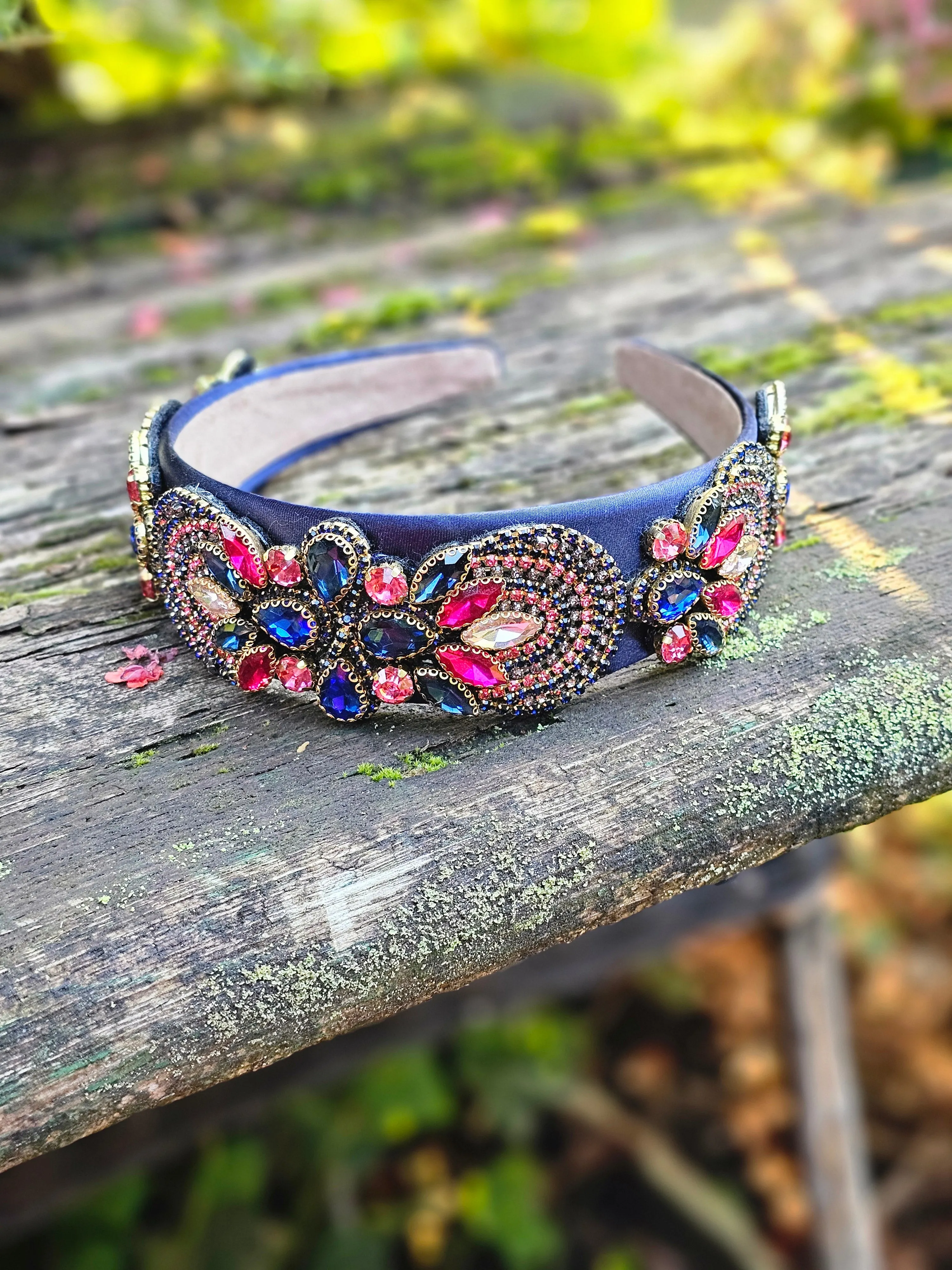 Diadem Boho Chic Multi Blue