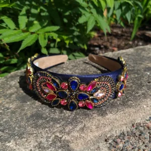 Diadem Boho Chic Multi Blue