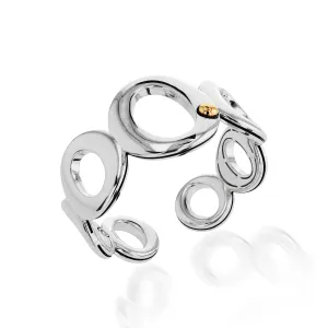 Endearment Silver Hinged Cuff