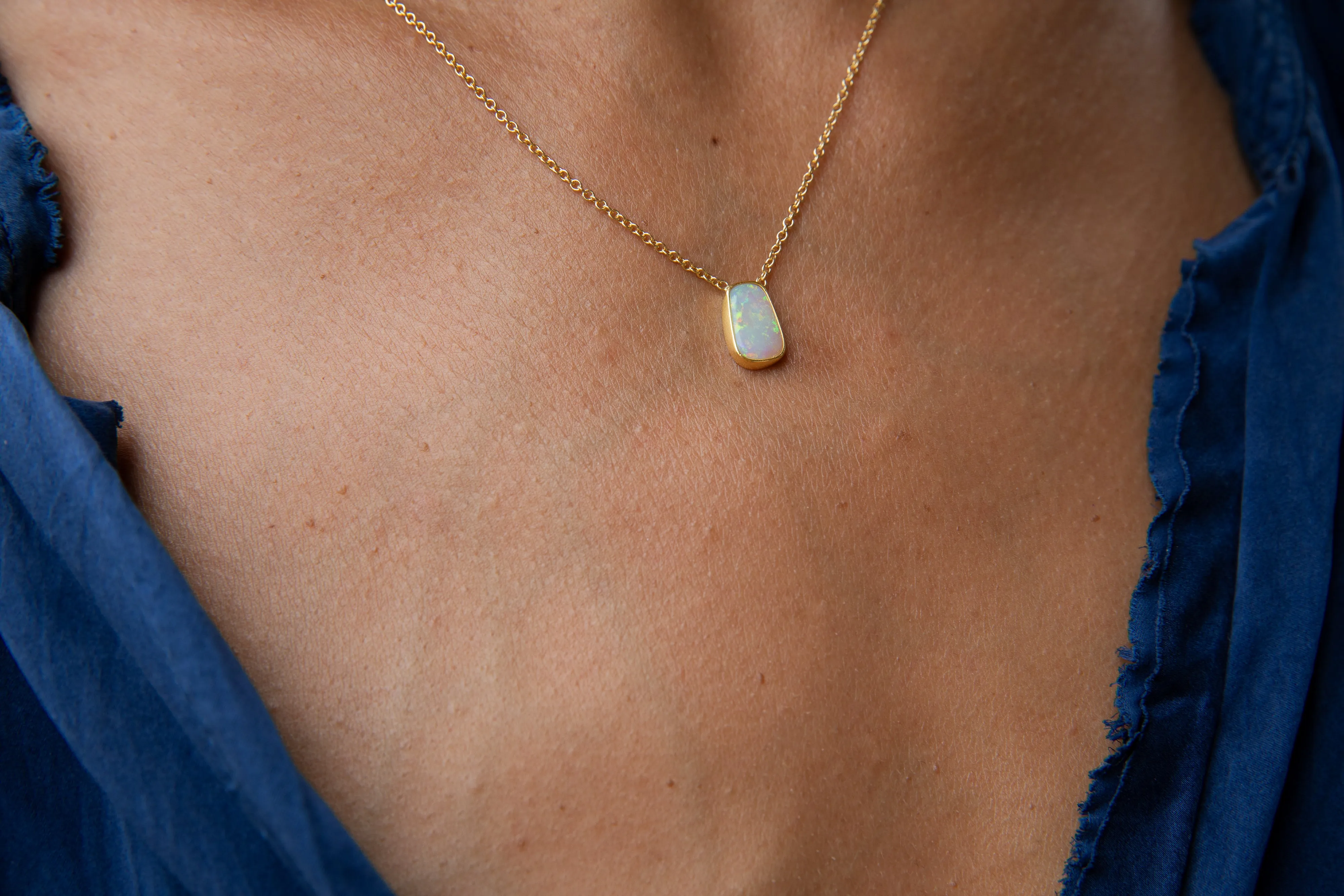 Epic Rectangular Opal Necklace