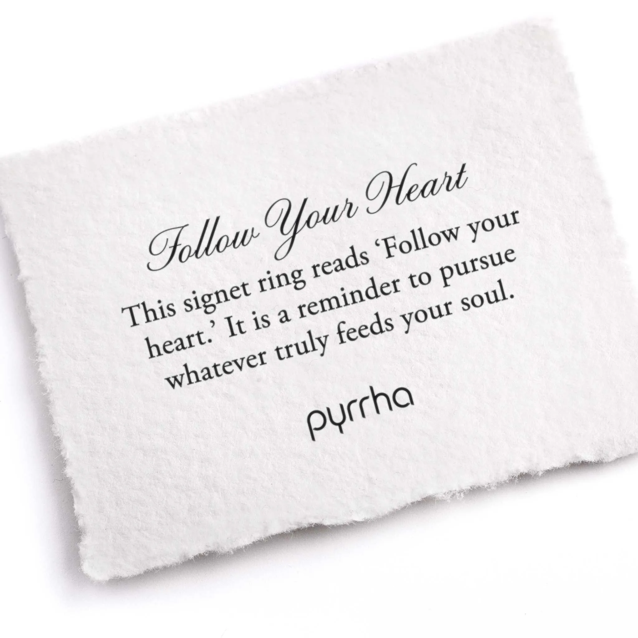 Follow Your Heart Sideways Oval Signet Ring