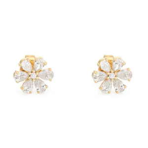 Glamorous Diamond Stud Earrings