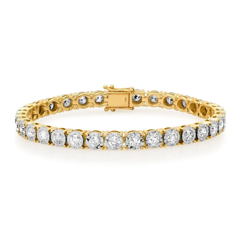 Glamorous Diamond Tennis Bracelet