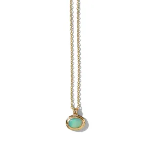 Greco Mini Necklace, Opal, 9kt Yellow Gold