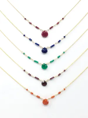 Green Onyx New Band Necklace