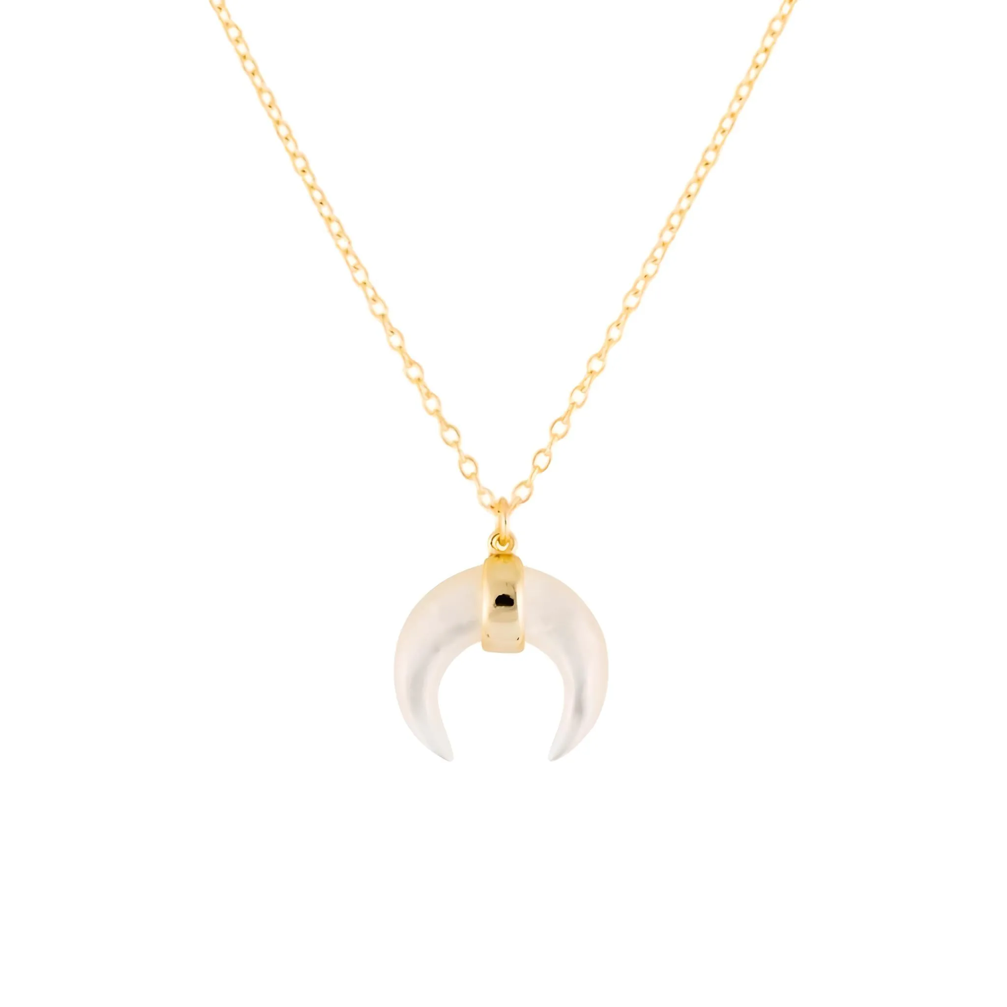 Half Moon Sterling Silver Necklace