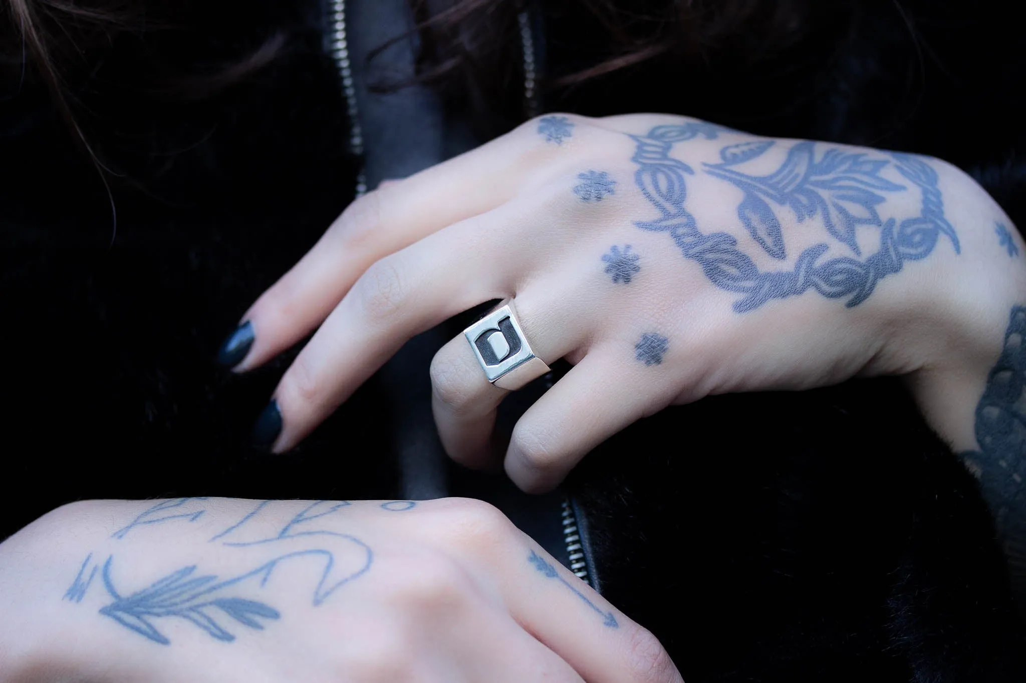 Hebrew Letter SAMEKH Signet Ring טבעת חותם האות סמ"ך