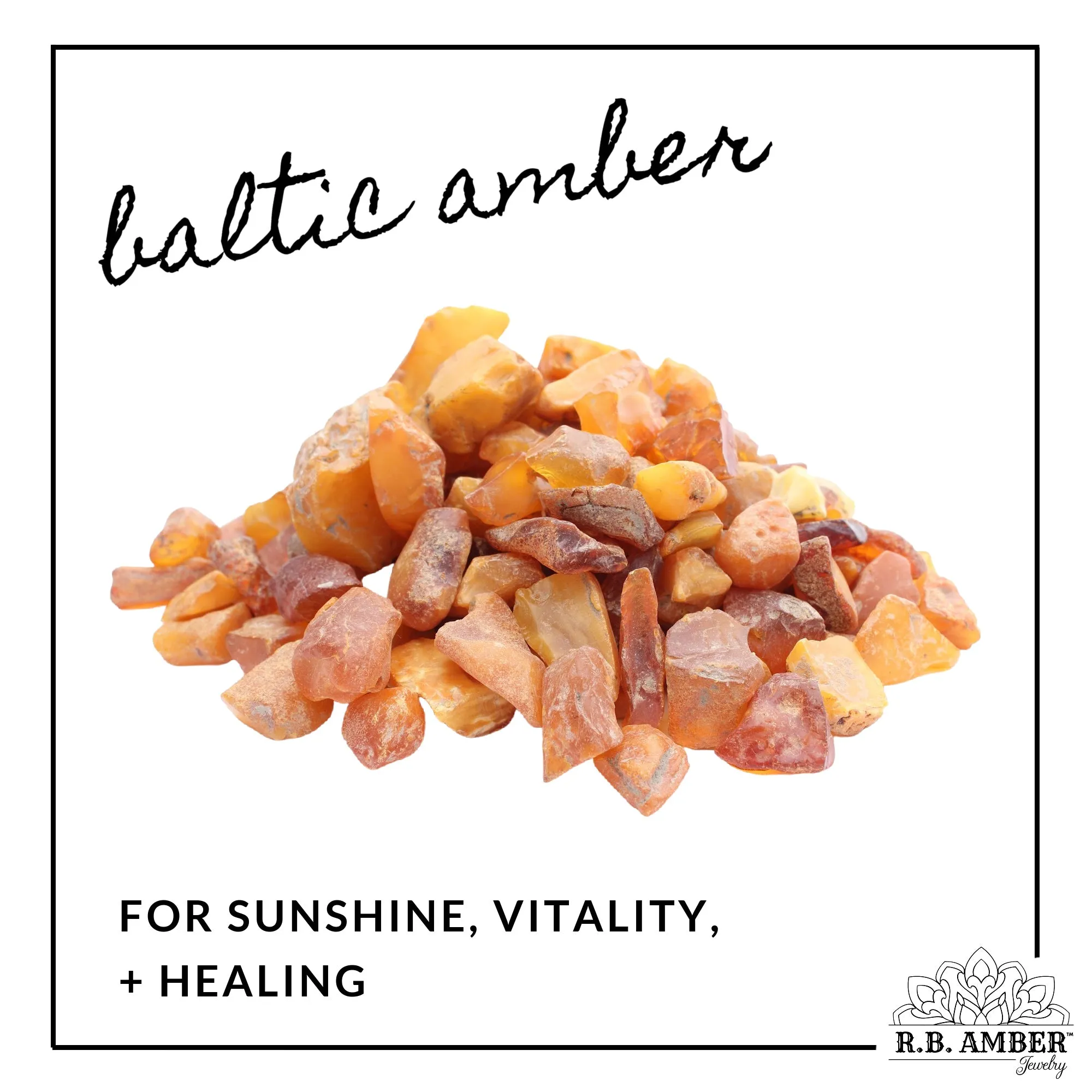 Kids | Raw Cognac Flower Baltic Amber Necklace