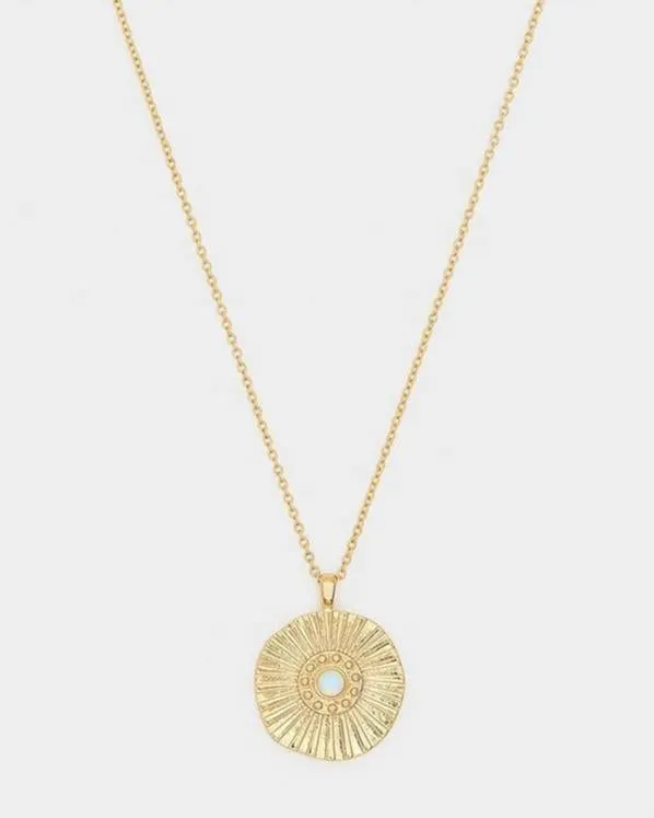 Kriya Veda - Rising Sun Coin Necklace