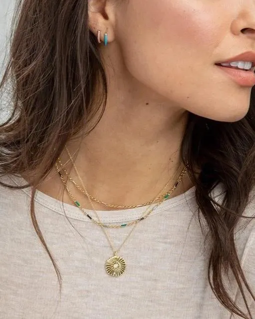 Kriya Veda - Rising Sun Coin Necklace