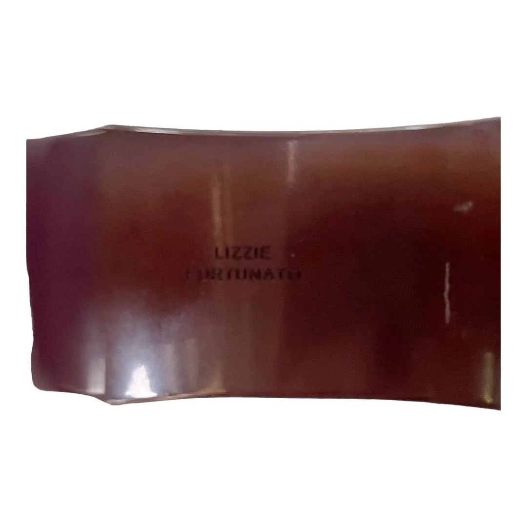 Lizzie Fortunato Arc Resin Statement Cuff Bracelet Brown