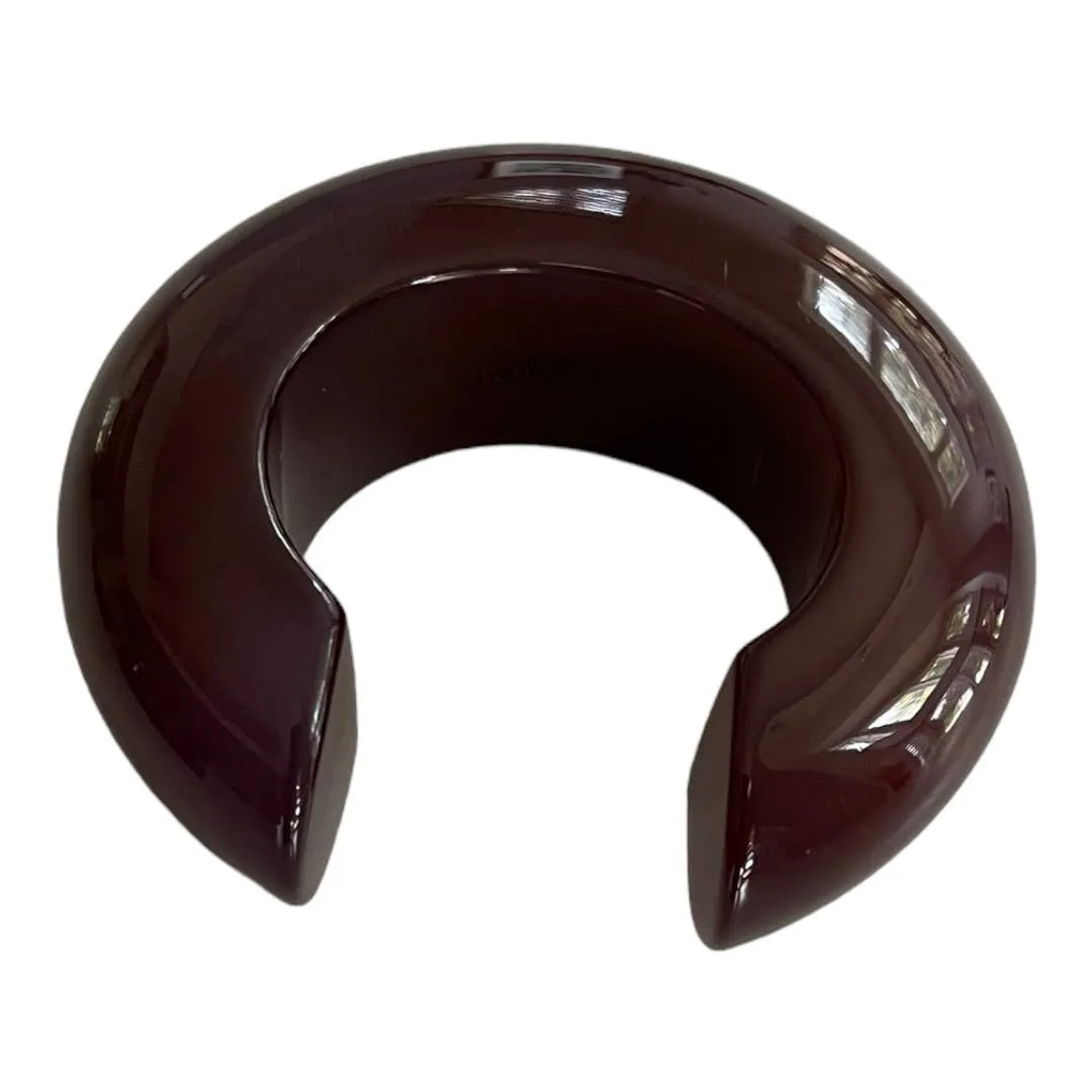 Lizzie Fortunato Arc Resin Statement Cuff Bracelet Brown