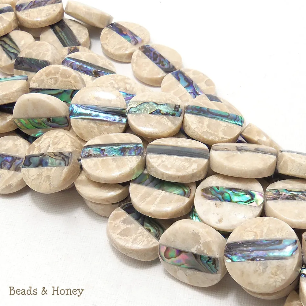 Mactan Stone Inlaid Abalone Shell Circle 22mm (2pc)