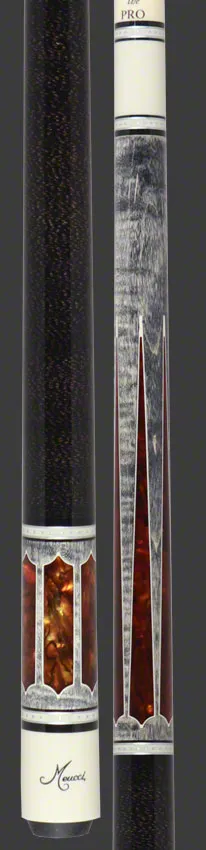 Meucci 2020 Gray - Copper Pearl - Black/Brown Wrap Pool Cue with Pro Shaft - 2020GYCOPBKBRP