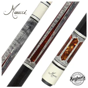 Meucci 2020 Gray - Copper Pearl - Black/Brown Wrap Pool Cue with Pro Shaft - 2020GYCOPBKBRP