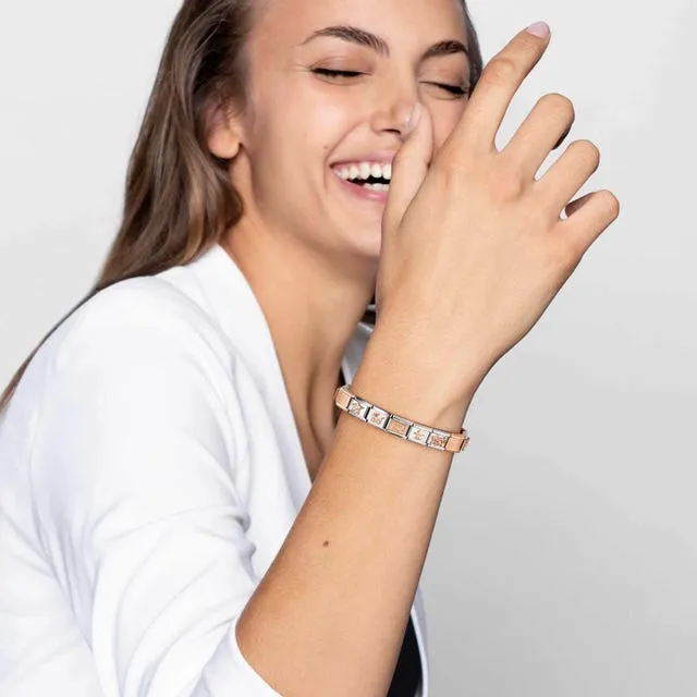 Nomination Classic Double Smoky Quartz Link ~ 430506/29