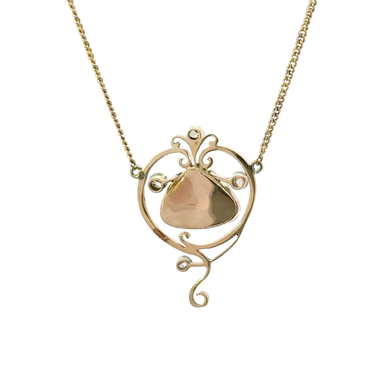 Opal and Diamond Necklace