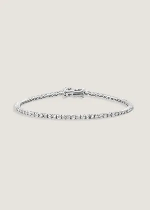 Dainty 2.90ctw Diana Tennis Bracelet in White Gold
