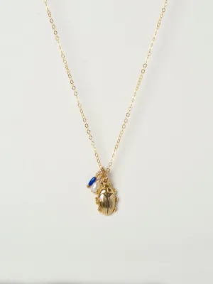 Scarab Necklace | Gold