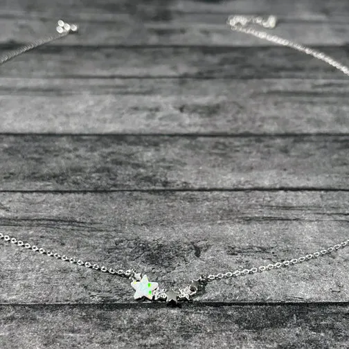 Stars Shining Bright & Opal Star Necklace (ROSE GOLD, GOLD OR SILVER)