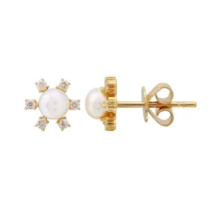 Sun Flower Stud Earrings